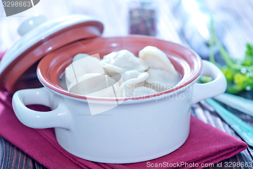 Image of boiled pelmeni