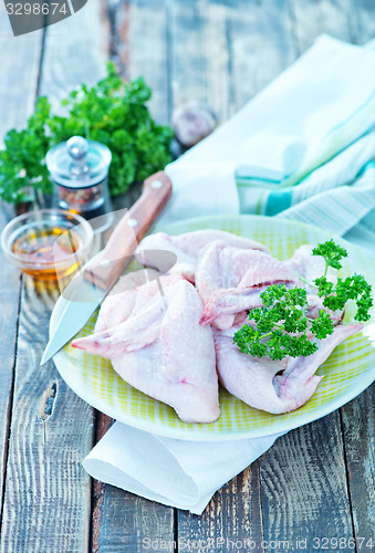 Image of raw chicken wings