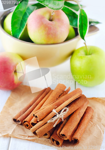 Image of cinnamon and apples