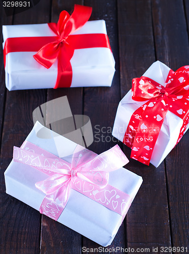 Image of boxes for present