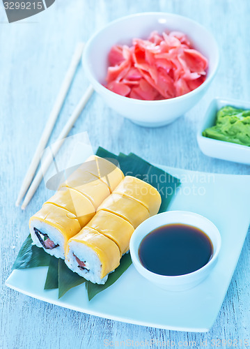 Image of fresh sushi 