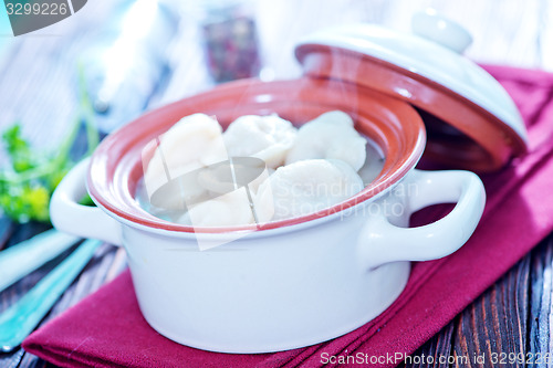 Image of boiled pelmeni