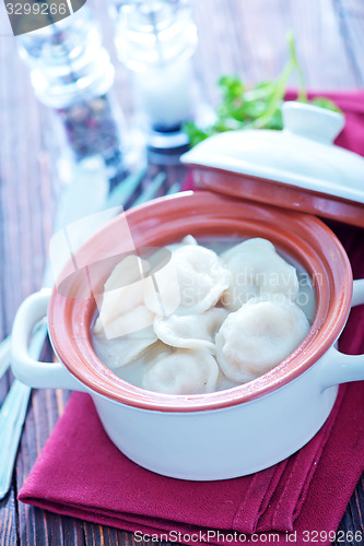 Image of boiled pelmeni