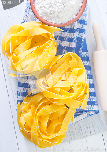 Image of raw pasta