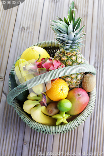 Image of fresh tropical fruits