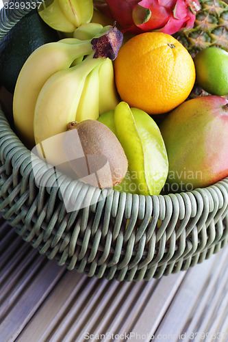 Image of fresh tropical fruits