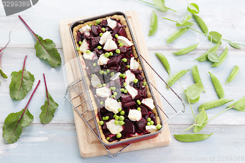 Image of beetroot tart