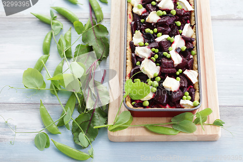 Image of beetroot tart