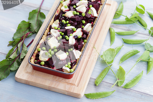 Image of beetroot tart