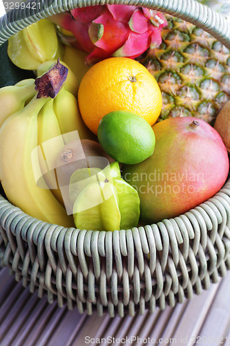 Image of fresh tropical fruits