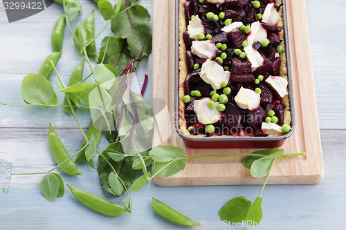 Image of beetroot tart