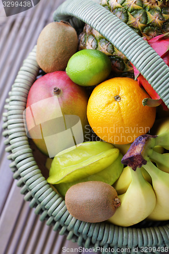 Image of fresh tropical fruits