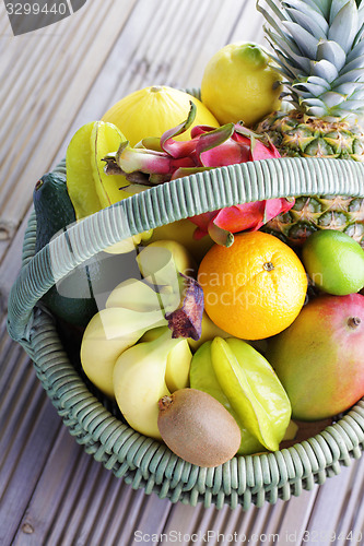 Image of fresh tropical fruits