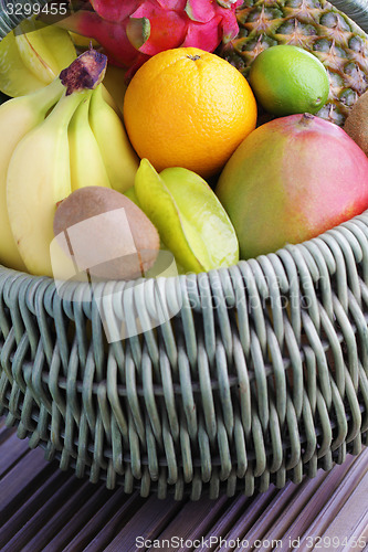 Image of fresh tropical fruits