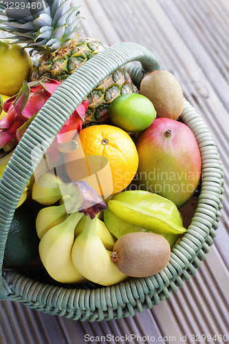 Image of fresh tropical fruits