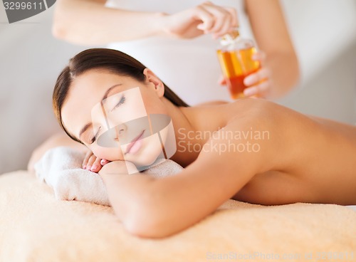 Image of beautiful woman in spa