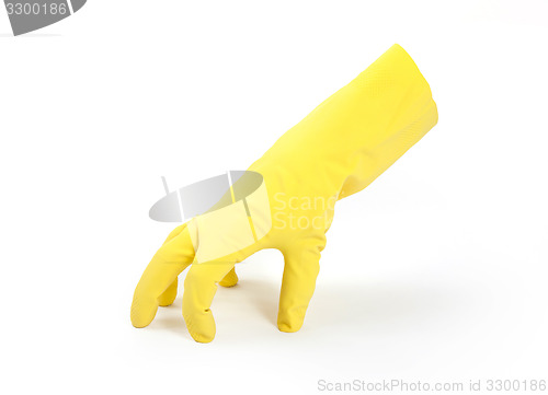 Image of Rubber cleaning glove standing 