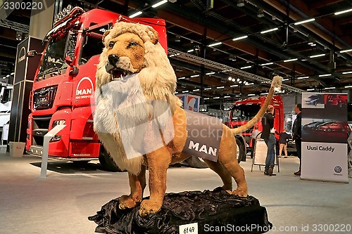 Image of The MAN Lion at the MAN Trucks Stand at Logistics Transport 2015