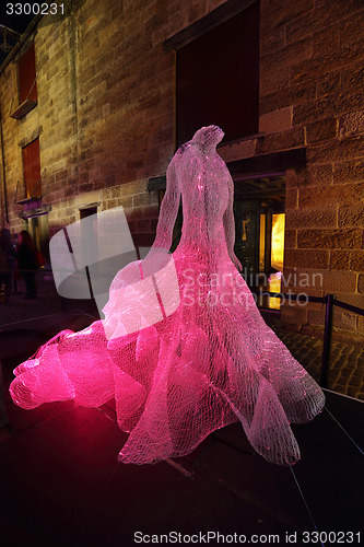 Image of The Dresses fibre optic The Rocks at Vivid Sydney