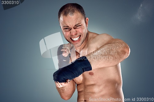 Image of Young Boxer boxing 