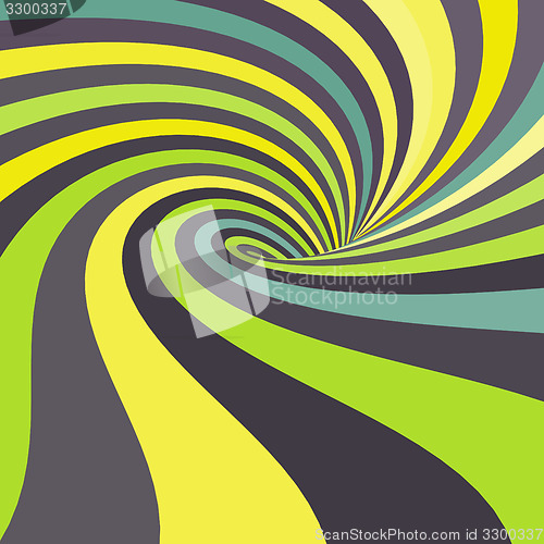 Image of 3d spiral abstract background. Optical Art. Vector illustration.