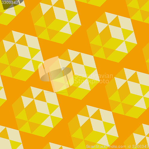 Image of Abstract geometrical 3d background. Seamless pattern.  Mosaic. 