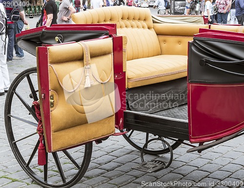 Image of Beautiful old carriage for turists