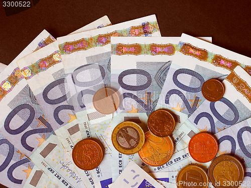 Image of Retro look Euro bank notes