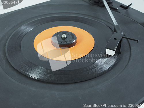 Image of Vinyl record on turntable