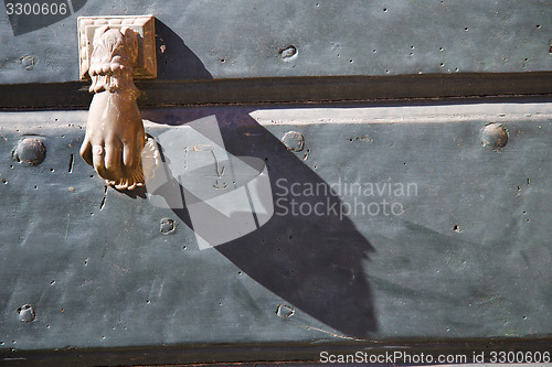 Image of abstract  house  door    italy  lombardy   hand