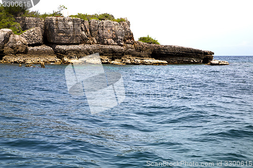 Image of   blue lagoon   in thailand kho phangan    south china sea