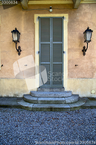 Image of europe  italy  lombardy      in  the milano old  street lamp