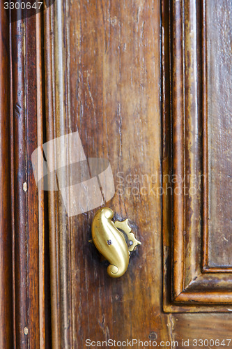Image of abstract  house  door    in italy  