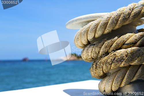 Image of asia   the  kho tao bay isle white  ship   rope  and south china