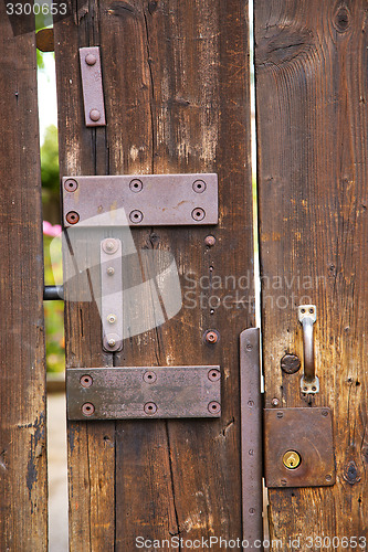 Image of abstract  house  door     in italy  lombardy  garden