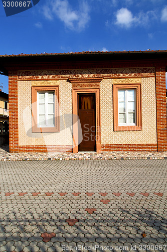 Image of brown europe  italy        in  the milano old   window closed br