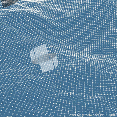 Image of Abstract grid background. Water surface. Vector illustration. 