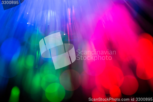 Image of optical fibres abstract blurred technology background