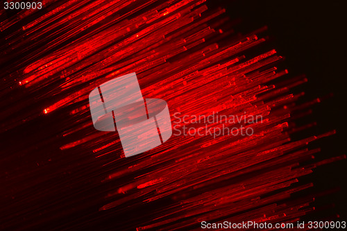 Image of optical fibres abstract blurred technology background