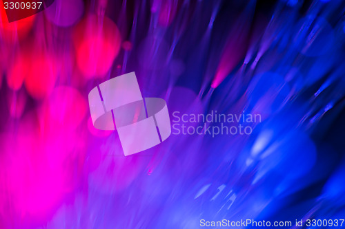 Image of optical fibres abstract blurred technology background