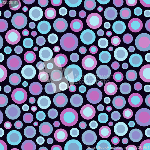 Image of Seamless festive background from circles.  Vector Illustration. 