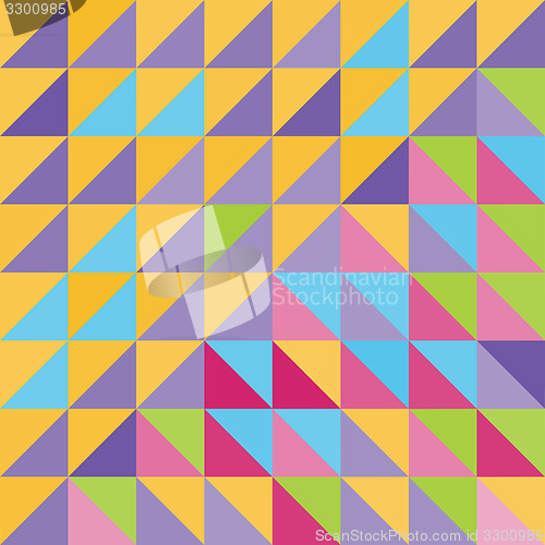 Image of Geometric triangles background. Mosaic. 