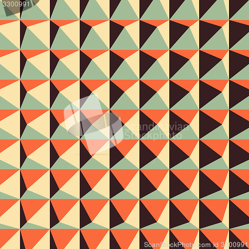 Image of Abstract 3d geometric pattern. Polygonal background. 