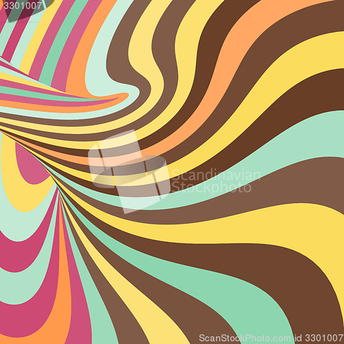 Image of 3d spiral abstract background. Optical Art. Vector illustration.