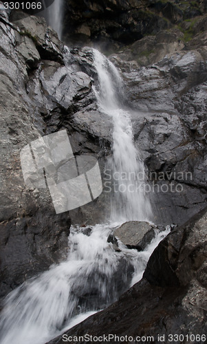 Image of Mountain waterall and river