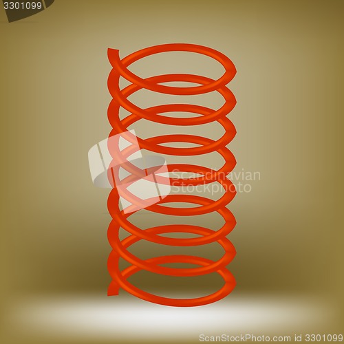 Image of Metal Red Spring