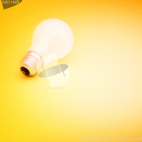 Image of Background with lit lightbulb