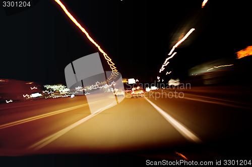 Image of Night on the road