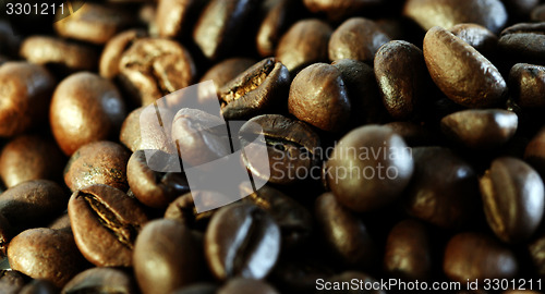 Image of Fragrant fried coffee beans 