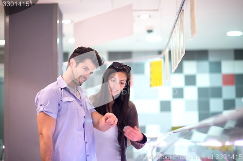 Image of couple shopping in a supermarket